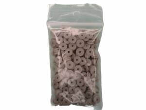 500pc Gray 6mm Polymer Clay Beads Flat
