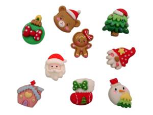 20pc Christmas Series 3 Flatback Resin 1.6-2.3cm