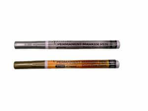 2pc Extra Fine Tip Metallic Permanent Markers 2pc Extra Fine Tip Metallic Permanent Markers