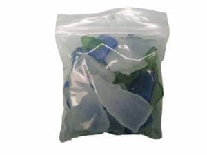 8oz Sea glass Green Clear Blue