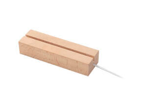 Wood LED Display Stand 45x30x150mm with 5x20x120mm slot
