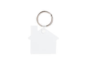5cm House Shape Keychain FRP Sublimation Blank 5cm House Shape Keychain FRP Sublimation Blank
