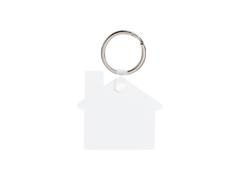 5cm House Shape Keychain FRP Sublimation Blank 5cm House Shape Keychain FRP Sublimation Blank