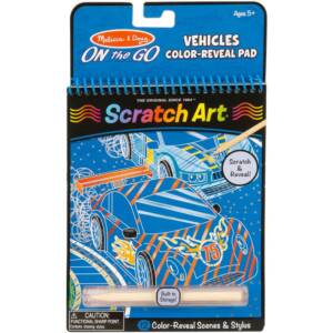 Melissa & Doug On The Go Scratch Art Color Reveal Pad-Vehicles Melissa & Doug On The Go Scratch Art Color Reveal Pad-Vehicles