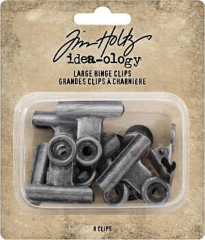 Idea-Ology Metal Hinge Clip Large 8/Pkg-