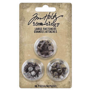 Idea-Ology Metal Large Fasteners-Antique Silver, Copper & Brass