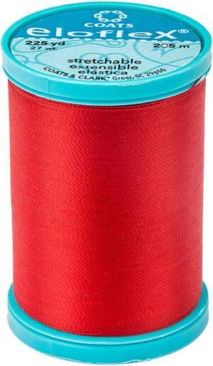 Coats Eloflex Stretch Thread 225yd-Atom Red