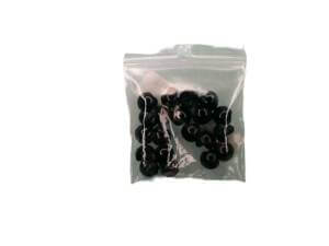 20pc Black Plastic 9mm Mushroom Domed Safety Eyes Sewing Shank