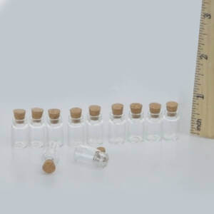 10pc Mini Glass Jar with Cork 10pc Mini Glass Jar with Cork