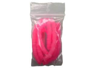 320pc Pink Neon 6mm Polymer Clay Beads Flat