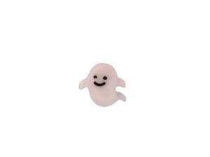 50pc White Ghost Flat back resin 8mm