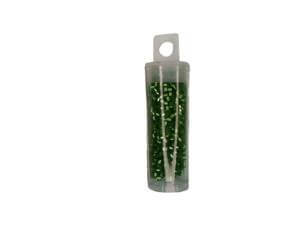 2mm Green 1200pc Boho Glass Seed Beads Sliver-Lined