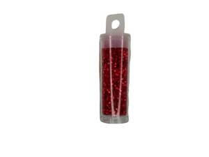 2mm Red 1200pc Boho Glass Seed Beads Sliver-Lined