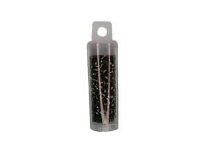 2mm Black 1200pc Boho Glass Seed Beads Sliver-Lined