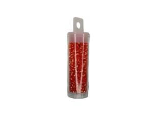 2mm Orange 1200pc Boho Glass Seed Beads Sliver-Lined