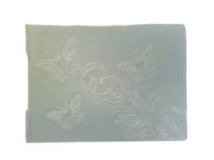Butterfly with foliage Embossing Folder Plastic 5.75x4.25