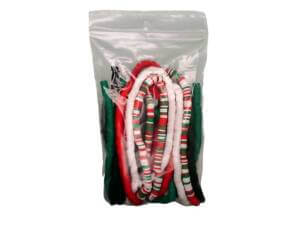 4560pc 6mm Christmas Colored Polymer Clay Beads Flat