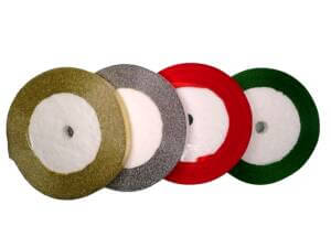 4 Roll 100yd Christmas Ribbons Metallic Red Green Gold Silver