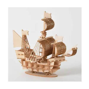 Pirate Ship Laser Cut Wood Puzzle