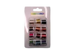 12pc 18 Gauge/1mm Tarnish Resistant Copper Craft Wire Mixed Colors