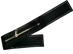 1pc 21in Black and Gold Crochet Zipper 1pc 21in Black and Gold Crochet Zipper