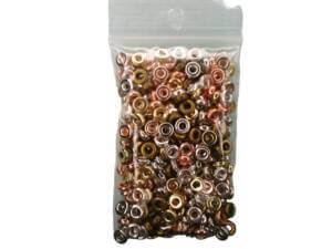 300pc 6mm Mixed Metal Colors Spacer Beads