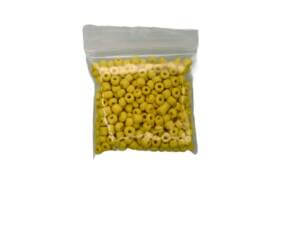 4mm Yellow 20g 250pc Glass Seed Beads