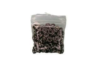 100pc 8mm Gun Metal Black Rhinestone Spacer Beads