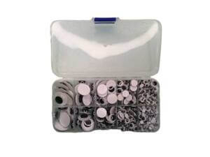 730pc Assorted Self Adhesive Googly Eyes
