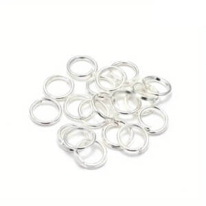 200pc 10mm Silver Jump Ring 200pc 10mm Silver Jump Ring