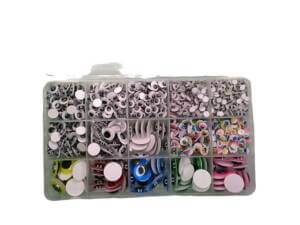 1500pc Googly Eye Adhesive Mixed Pack Size and Color