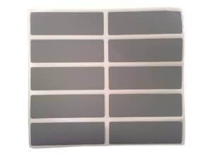 100pc Rectangle Scratch Off Sticker