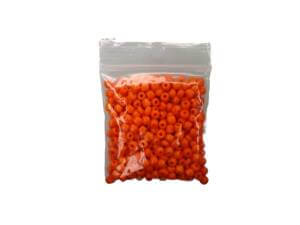 4mm Orange 20g 250pc Glass Seed Beads