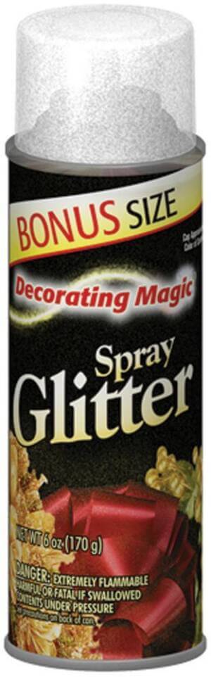 Chase Decorating Magic Spray Glitter 6oz-Silver