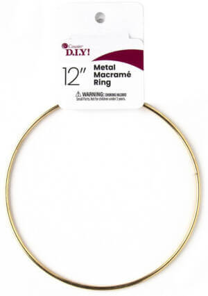 CousinDIY Metal Macrame Ring 12"-Gold