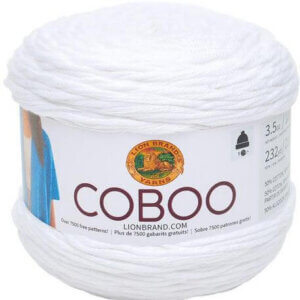 White - Lion Brand Coboo Yarn