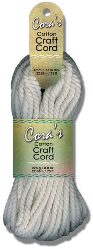 Natural - Pepperell Cara's Cotton Craft Cord 4mm x 75ft
