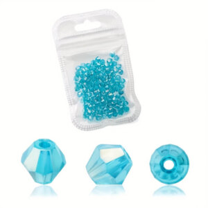 200pc Pacific 4mm Bicone Crystal Beads