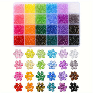 2000pc 24 Color 4mm Bicone Crystal Beads 2000pc 24 Color 4mm Bicone Crystal Beads