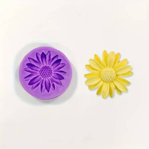 2pc 43mm Flower Silicone Mold