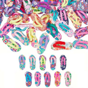 10pc Mini Colored Flip Flops Polymer Clay