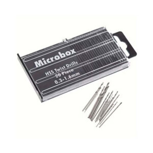 20pc Heavy Duty Mini Drill Bit Set, 0.3-1.6mm Shank 20pc Heavy Duty Mini Drill Bit Set, 0.3-1.6mm Shank