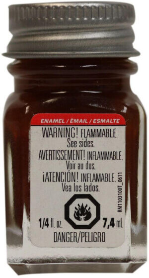 Testors Enamel Paint .25oz-Brown Gloss