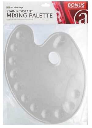 Art Advantage 14" x 10" Stain Resistant Mixing Palette