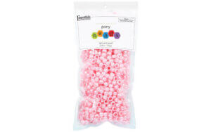 Pony Beads 6mm x 9mm Pearl Light Pink 750pc