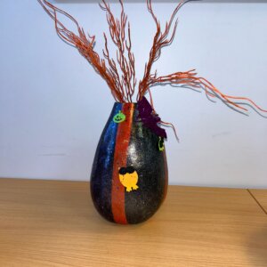 Halloween Gourd Vase Craft Class