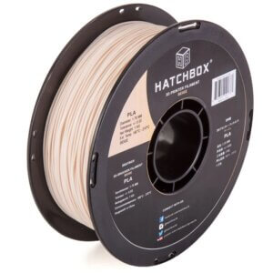 Beige 1.75mm PLA 3D Printer Filament, 1 KG Spool HATCHBOX