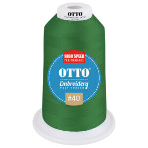 47727 OTTO Poly Thread #40 5500yd 157-101 Embroidery King Cone