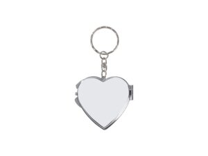 40mm Heart Photo Locket Keychain Sublimation Blank