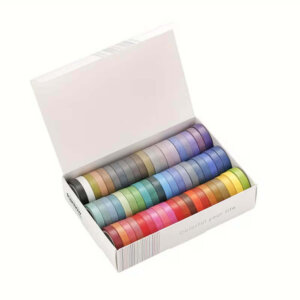 60 Rolls Washi Tape Assorted 8mm x 13ft